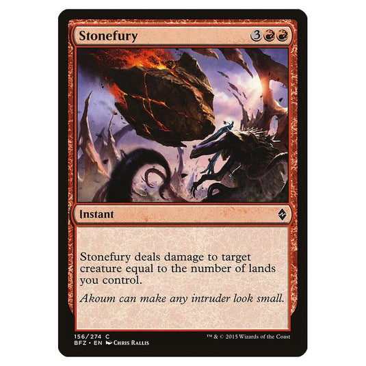 Magic The Gathering - Battle For Zendikar - Stonefury - 156/274 (Foil)
