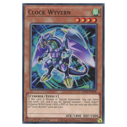 Yu-Gi-Oh! - Egyptian God Deck - Slifer the Sky Dragon - Clock Wyvern (Common) EGS1-EN018