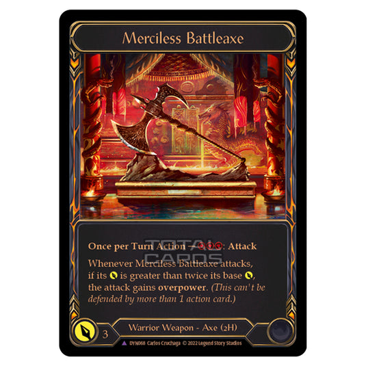 Flesh & Blood - Dynasty - Merciless Battleaxe (Cold Foil) - DYN068-CF