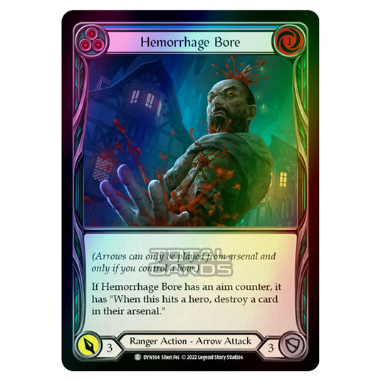 Flesh & Blood - Dynasty - Hemorrhage Bore (Blue) (Blue) (Rainbow Foil) - DYN164-RF