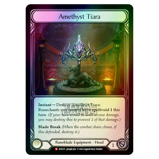 Flesh & Blood - Dynasty - Amethyst Tiara (Rainbow Foil) - DYN171-RF