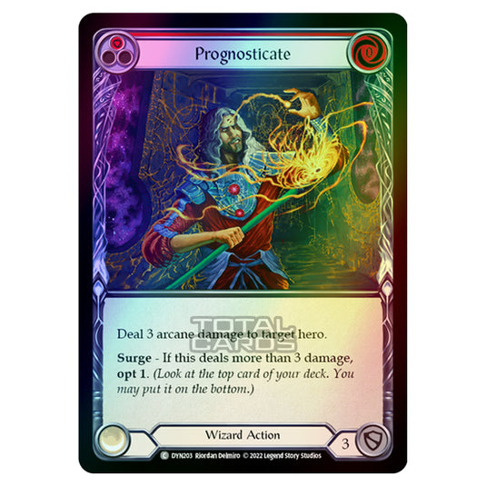 Flesh & Blood - Dynasty - Prognosticate (Red) (Rainbow Foil) - DYN203-RF