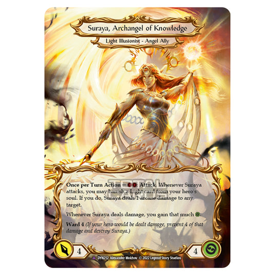 Flesh & Blood - Dynasty - Suraya, Archangel of Knowledge (Extended Art Cold Foil) - DYN212-EA