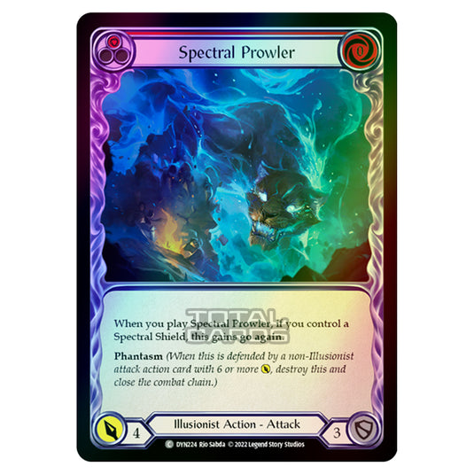 Flesh & Blood - Dynasty - Spectral Prowler (Red) (Rainbow Foil) - DYN224-RF