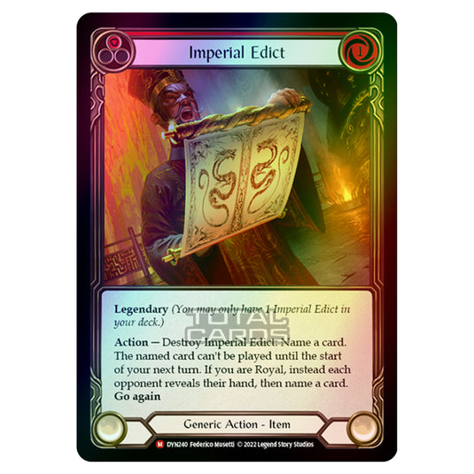 Flesh & Blood - Dynasty - Imperial Edict (Rainbow Foil) - DYN240-RF