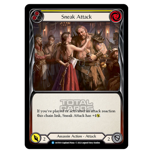 Flesh & Blood - Outsiders - Sneak Attack (Yellow) - OUT019
