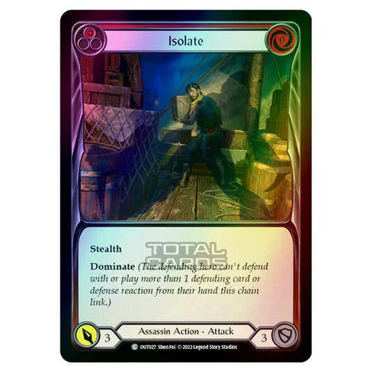 Flesh & Blood - Outsiders - Isolate (Red) (Rainbow Foil) - OUT027