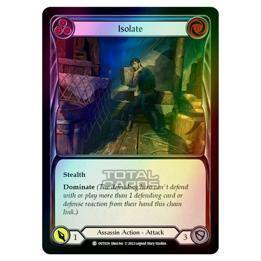 Flesh & Blood - Outsiders - Isolate (Blue) (Rainbow Foil) - OUT029