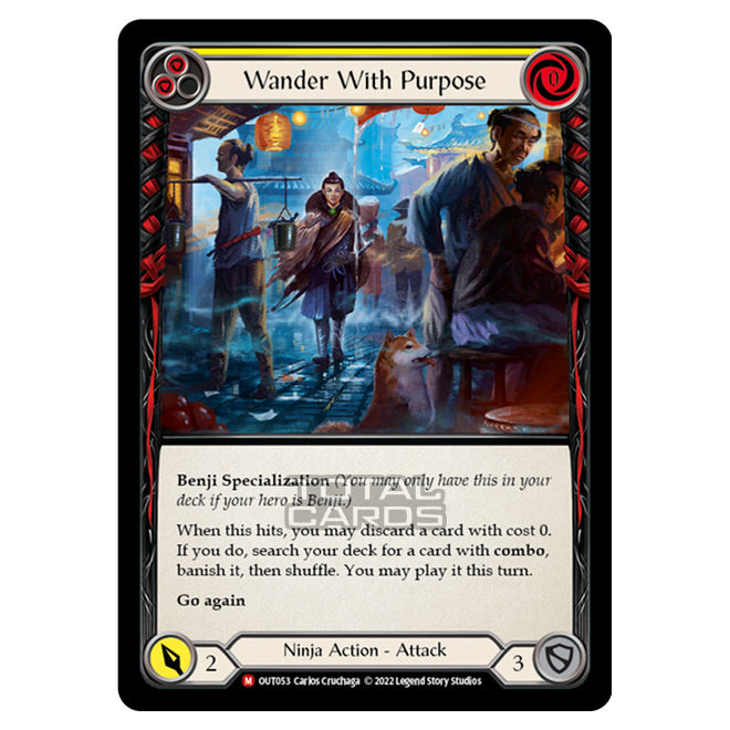 specialization card flesh and blood Flesh & Blood - Outsiders - Wander With Purpose