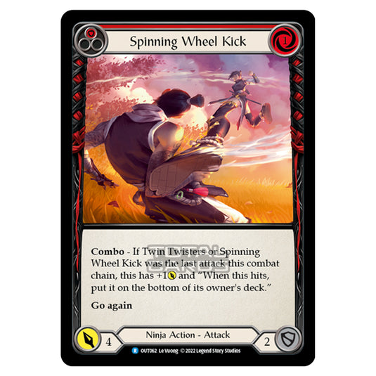 Flesh & Blood - Outsiders - Spinning Wheel Kick (Red) - OUT062