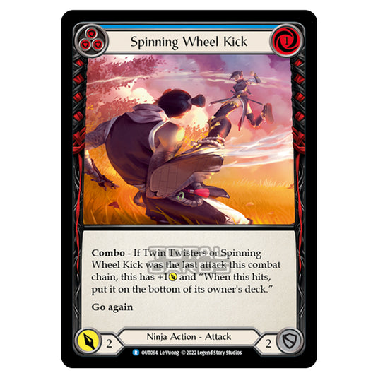 Flesh & Blood - Outsiders - Spinning Wheel Kick (Blue) - OUT064