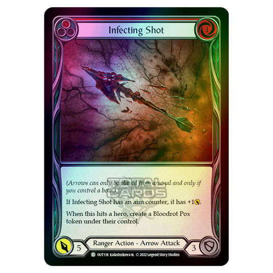 Flesh & Blood - Outsiders - Infecting Shot (Red) (Rainbow Foil) - OUT118