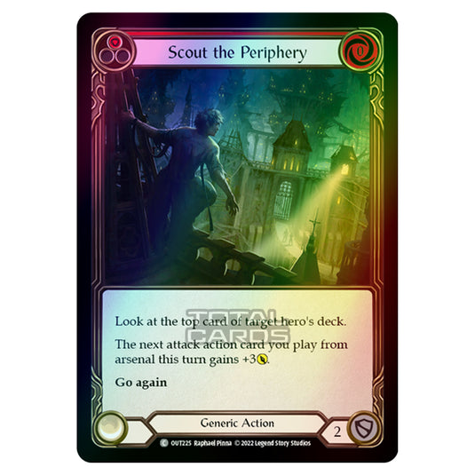 Flesh & Blood - Outsiders - Scout the Periphery (Red) (Rainbow Foil) - OUT225