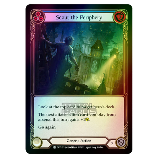 Flesh & Blood - Outsiders - Scout the Periphery (Blue) (Rainbow Foil) - OUT227