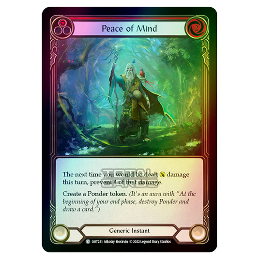 Flesh & Blood - Outsiders - Peace of Mind (Red) (Rainbow Foil) - OUT231