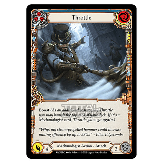 Flesh & Blood - Arcane Rising - Throttle (Common) - ARC025 (Rainbow Foil)