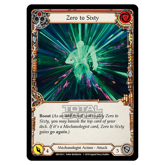 Flesh & Blood - Arcane Rising - Zero to Sixty (Common) - ARC026 (Rainbow Foil)