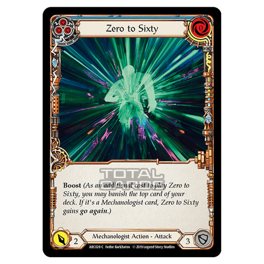 Flesh & Blood - Arcane Rising - Zero to Sixty (Common) - ARC028 (Rainbow Foil)