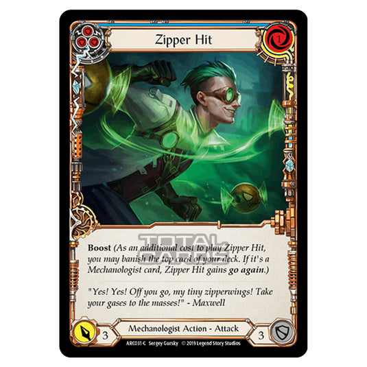 Flesh & Blood - Arcane Rising - Zipper Hit (Common) - ARC031(Rainbow Foil)