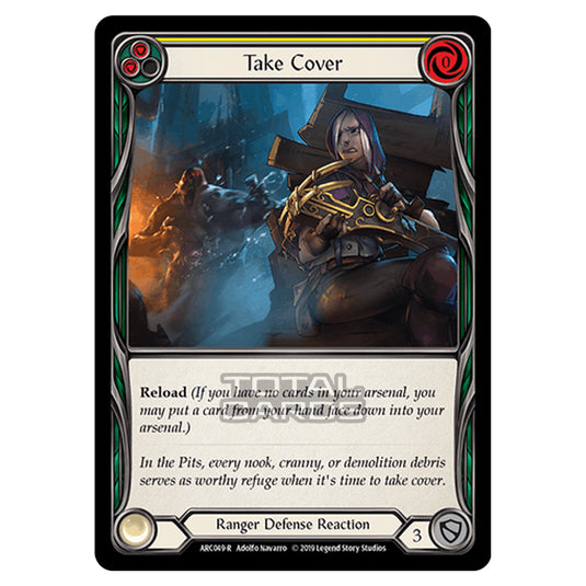 Flesh & Blood - Arcane Rising - Take Cover (Rare) - ARC049 (Rainbow Foil)