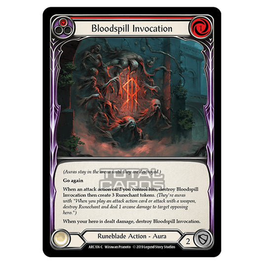 Flesh & Blood - Arcane Rising - Bloodspill Invocation (Common) - ARC106