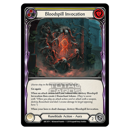 Flesh & Blood - Arcane Rising - Bloodspill Invocation (Common) - ARC107 (Rainbow Foil)