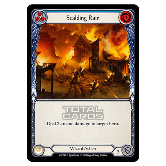 Flesh & Blood - Arcane Rising - Scalding Rain (Common) - ARC143 (Rainbow Foil)