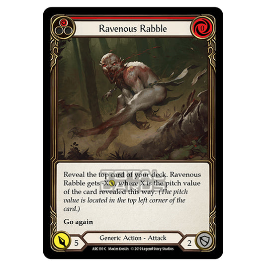 Flesh & Blood - Arcane Rising - Ravenous Rabble (Common) - ARC191 (Rainbow Foil)