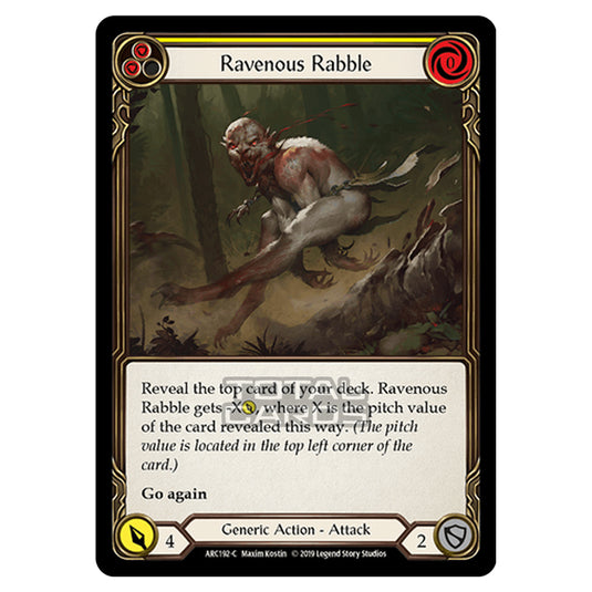 Flesh & Blood - Arcane Rising - Ravenous Rabble (Common) - ARC192