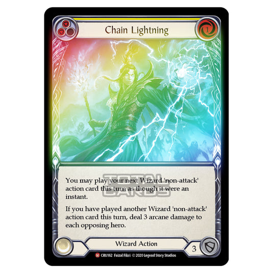 Flesh & Blood - Crucible of War - Chain Lightning (Majestic) - CRU162 (Rainbow Foil)