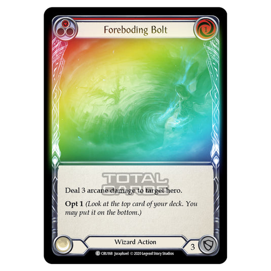 Flesh & Blood - Crucible of War - Foreboding Bolt (Common) - CRU168 (Rainbow Foil)