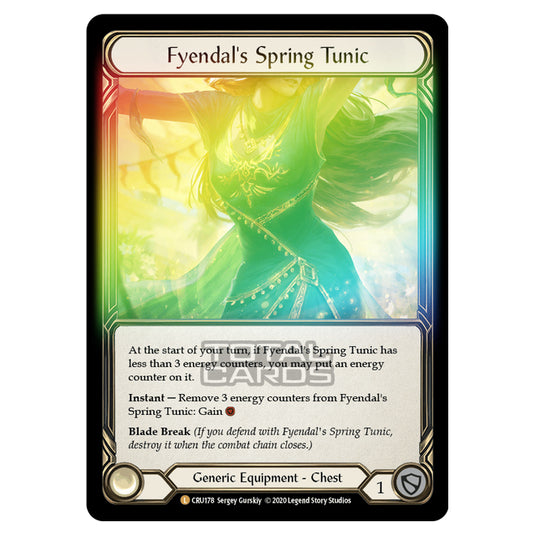 Flesh & Blood - Crucible of War - Fyendal's Spring Tunic (Legendary) - CRU178 (Rainbow Foil)