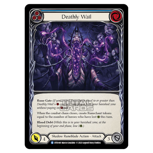 Flesh & Blood - Dusk Till Dawn - Deathly Wail (Blue) - DTD148