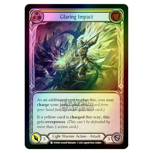 Flesh & Blood - Dusk Till Dawn - Glaring Impact (Yellow) (Rainbow Foil) - DTD064