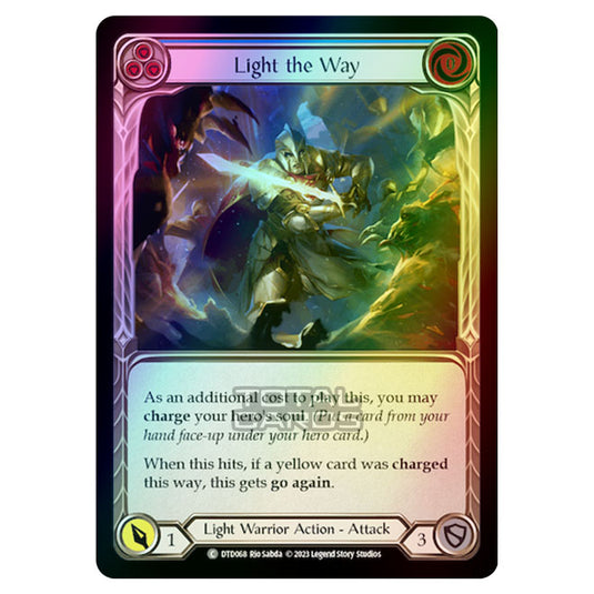 Flesh & Blood - Dusk Till Dawn - Light the Way (Blue) (Rainbow Foil) - DTD068