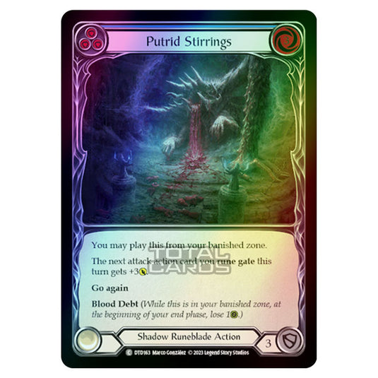 Flesh & Blood - Dusk Till Dawn - Putrid Stirrings (Blue) (Rainbow Foil) - DTD163