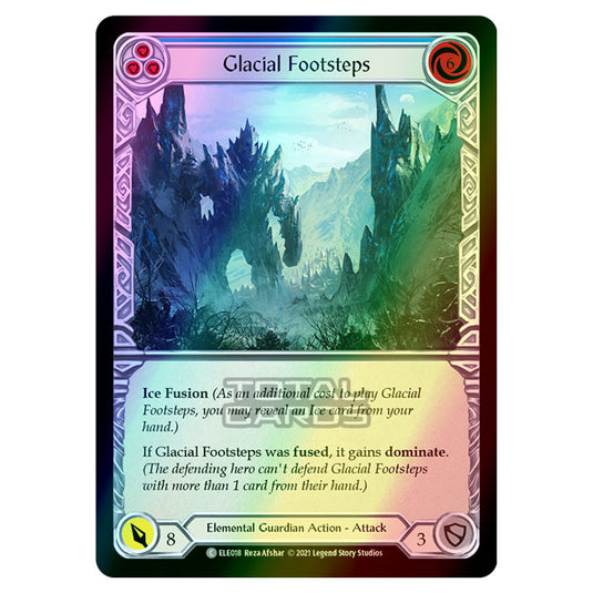Flesh & Blood - Tales of Aria - Glacial Footsteps (Common) ELE018 (Rainbow Foil)