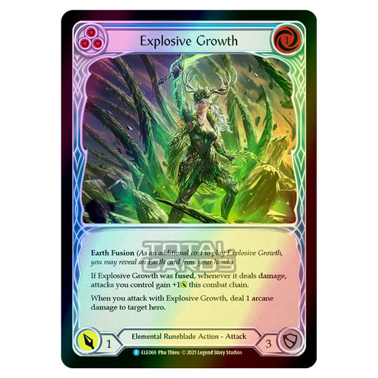 Flesh & Blood - Tales of Aria - EXPLOSIVE GROWTH (Rare) ELE069 (Rainbow Foil)