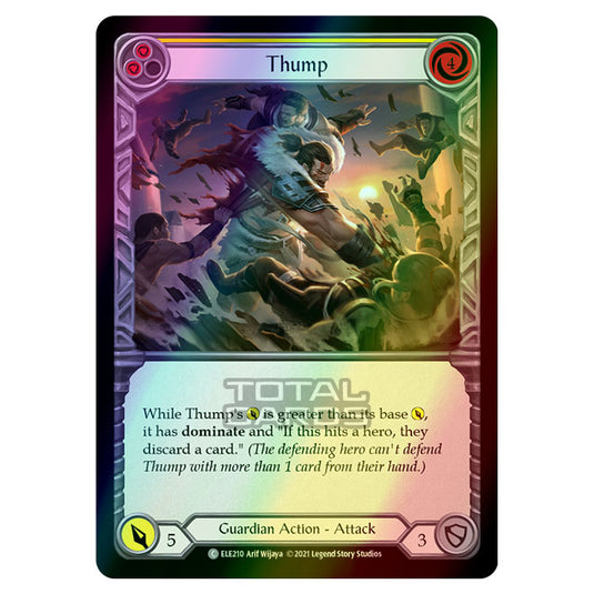 Flesh & Blood - Tales of Aria - THUMP (Common) ELE210 (Rainbow Foil)
