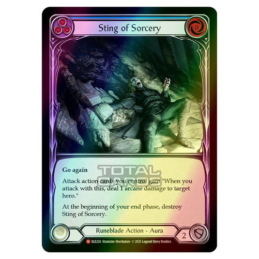 Flesh & Blood - Tales of Aria - STING OF SORCERY (Majestic) ELE226 (Rainbow Foil)
