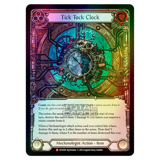 Flesh & Blood - Bright Lights - Tick Tock Clock (Rainbow Foil) - EVO074