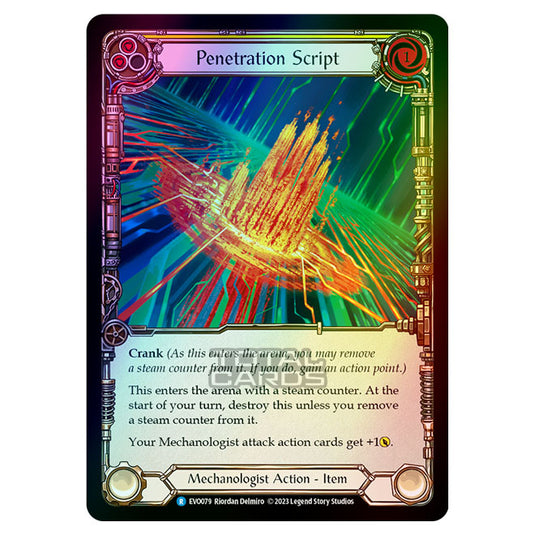 Flesh & Blood - Bright Lights - Penetration Script (Rainbow Foil) - EVO079