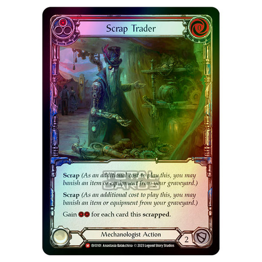 Flesh & Blood - Bright Lights - Scrap Trader (Rainbow Foil) - EVO101