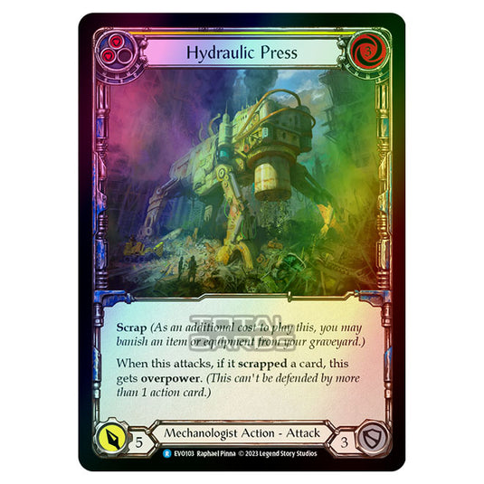 Flesh & Blood - Bright Lights - Hydraulic Press (Yellow) (Rainbow Foil) - EVO103