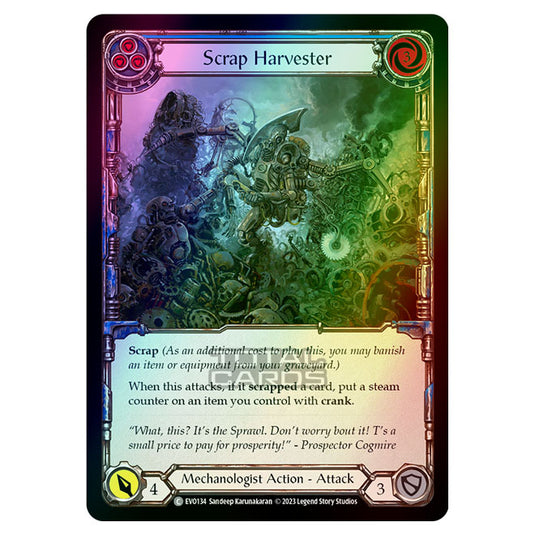 Flesh & Blood - Bright Lights - Scrap Harvester (Blue) (Rainbow Foil) - EVO134