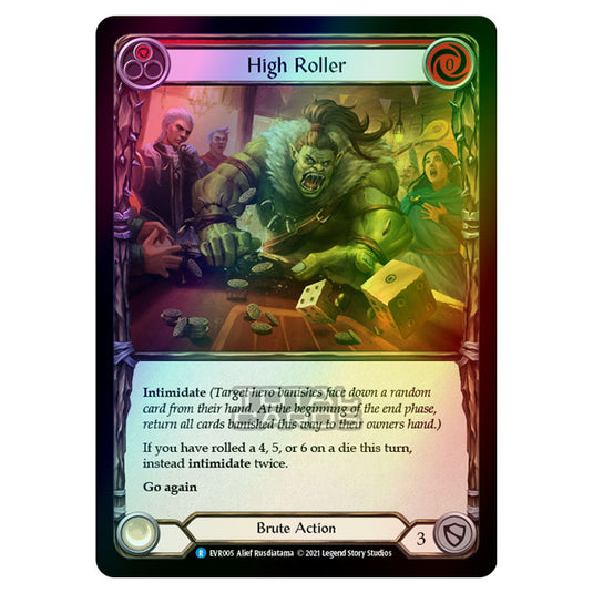 Flesh & Blood - Everfest - High Roller (Rare) EVR005 (Rainbow Foil)