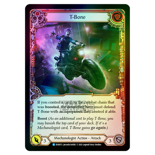 Flesh & Blood - Everfest - T-Bone (Rare) EVR073 (Rainbow Foil)