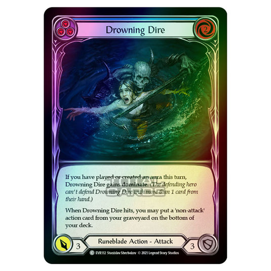 Flesh & Blood - Everfest - Drowning Dire (Common) EVR112 (Rainbow Foil)