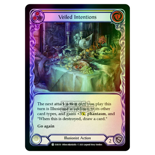 Flesh & Blood - Everfest - Veiled Intentions (Common) EVR151 (Rainbow Foil)