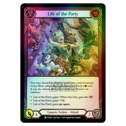 Flesh & Blood - Everfest - Life Of The Party (Rare) EVR161 (Rainbow Foil)